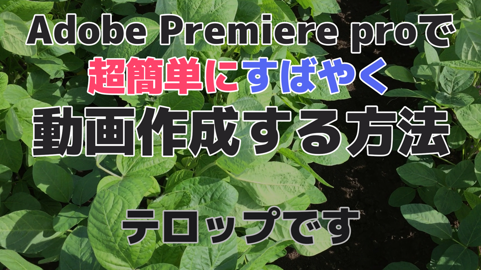 高速で動画編集する方法!Adobe Premiere proで!-全体の流れ-編  ルート40